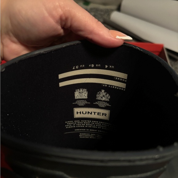 Women’s Original Tall Hunter Boots in Navy - Picture 7 of 12